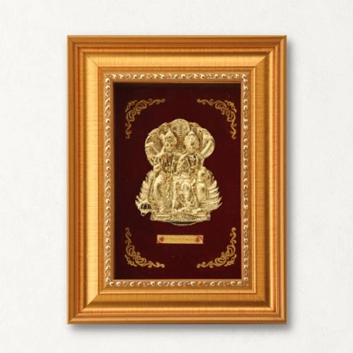 Elegant Gold Vishnu-Laxmi Frame