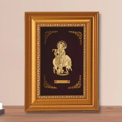 Divine Gold Krishna Frame