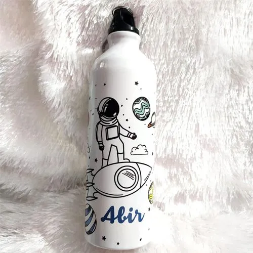 Personalized Universe Design Water Bottle for Kids