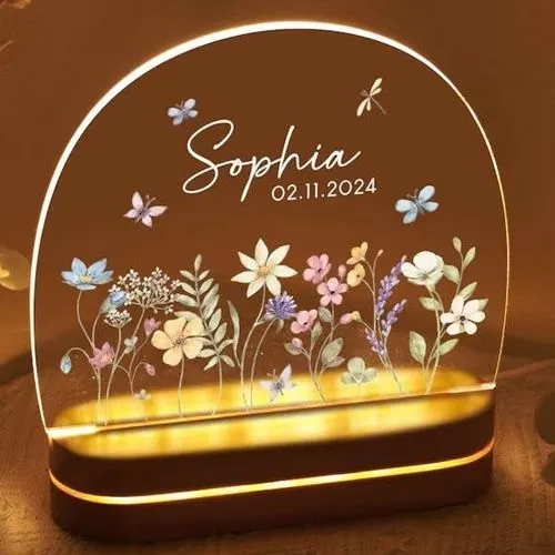 Personalized LED Night Lamp Gift