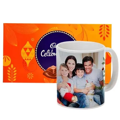 Lovely Personalized Coffee Mug with Cadbury Celebrations Pack