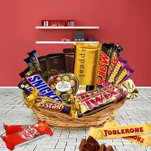 Awesome Basket of Assorted Chocolates