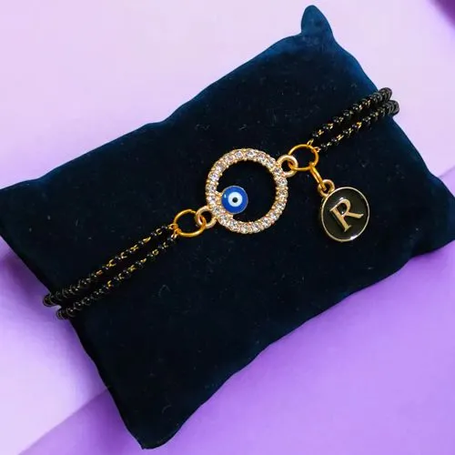 Personalized Evil Eye Rakhi Bracelet