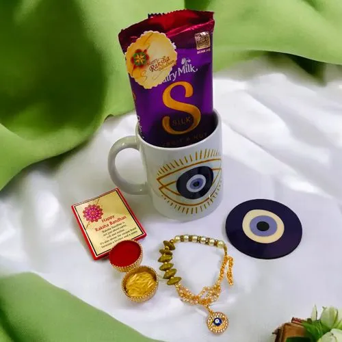 Evil Eye Rakhi & Treats Set