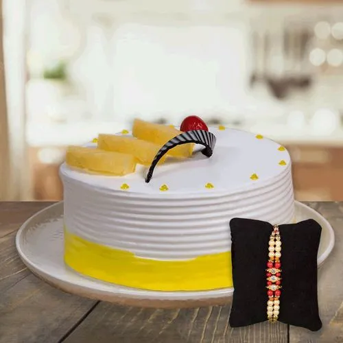 Elegant Brother Rakhi Cake Combo