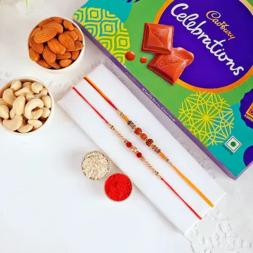 Chocolate, Dry Fruit and Rakhi for Brother