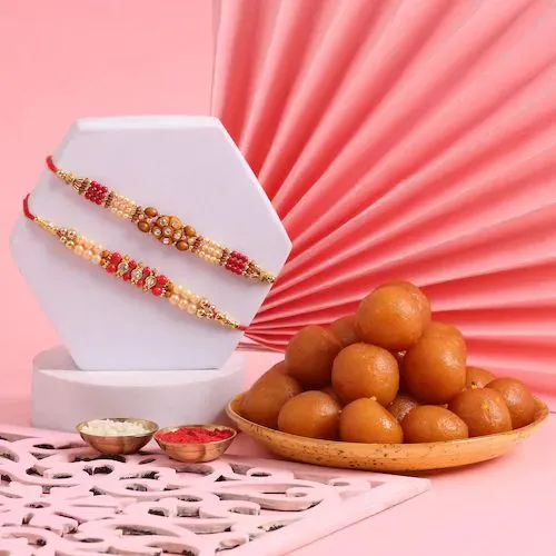 Gulabjamum with Rakhi Set of 2