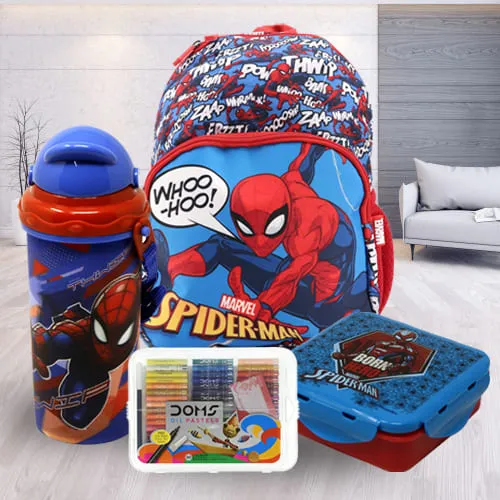 Spidey & Friends Combo Lunch Box with Water Bottle