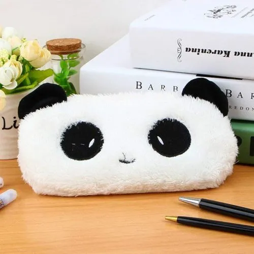 Send Fur Soft Toys Panda Pencil Pouch for Kids Today