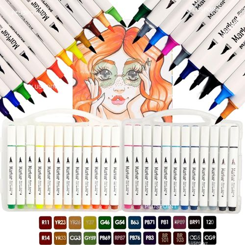 Water Based Drawing & Sketching Coloring Pen set of 24 - Perfect Gift