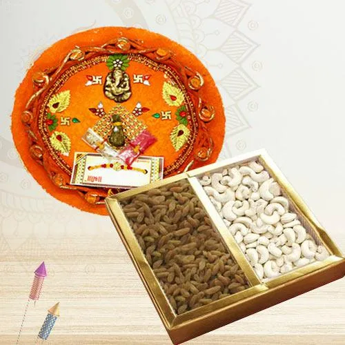 Wonderful Designer Thali with Assorted Dry Fruits