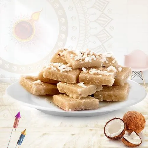 Delectable Coconut Barfi Pack for Pooja