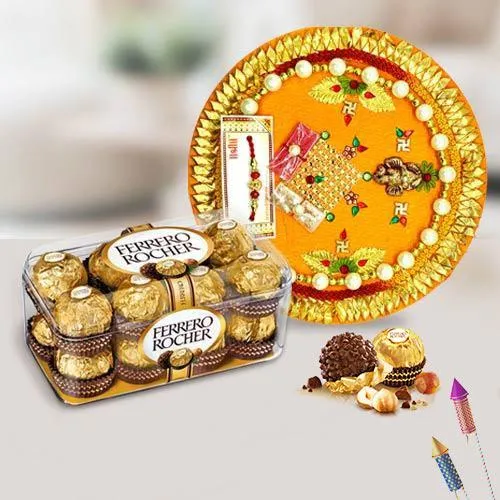Marvelous Combo of Ferrero Rocher with Pooja Thali