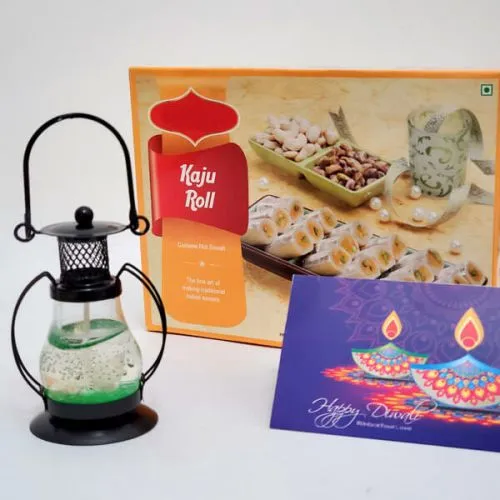 Scented Candle with Kaju Roll<br>