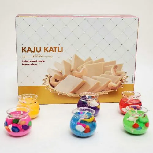 Dozen lights with Kaju Katli<br>