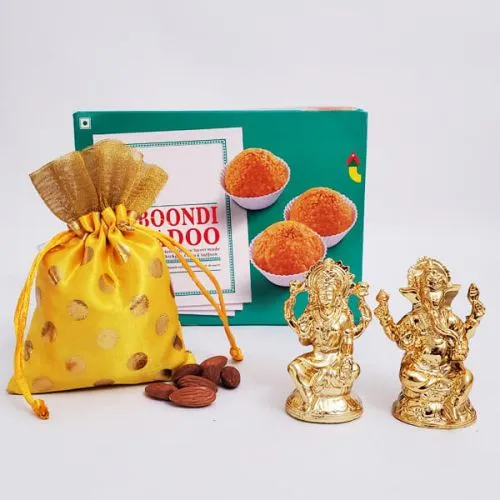 Lakshmi-Ganesha with Boondi and Nuts<br>