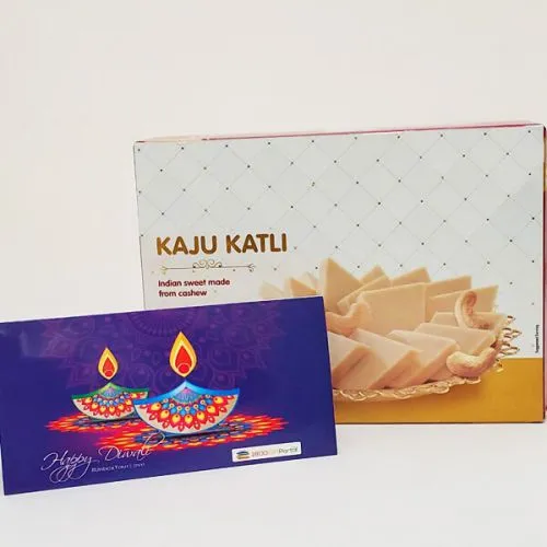 Diwali with Kaju Katli<br>