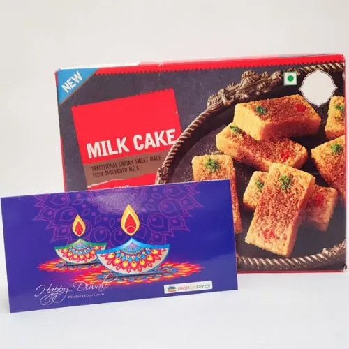 Diwali with Milk Cake<br>