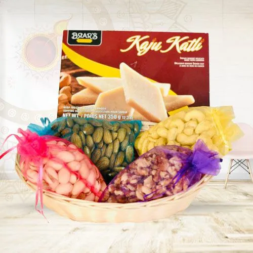 Marvelous Kaju Katli with Mixed Dry Fruits<br>