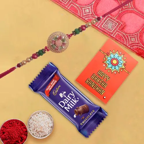 Traditional Rakhi & Cadbury Delight