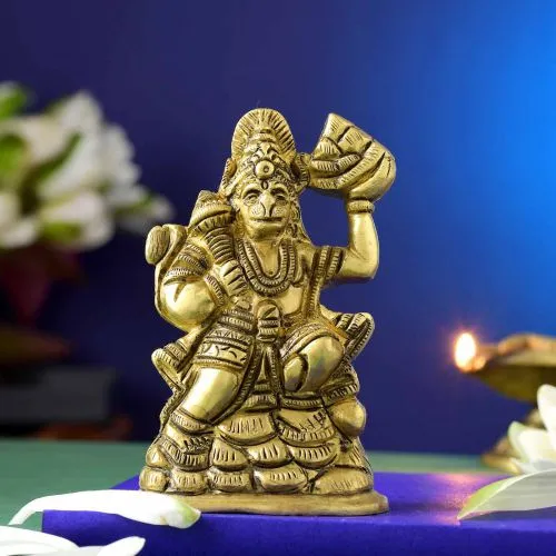 Hanuman Brass Idol