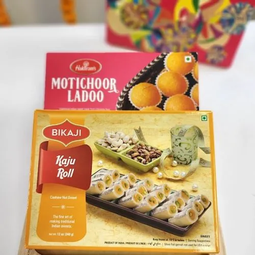 Kaju Roll and Motichoor Dhamaka