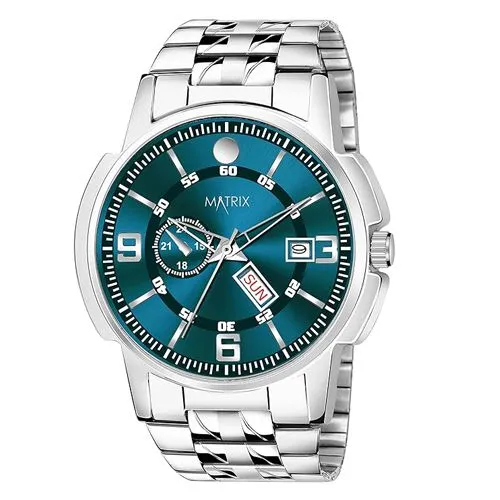 Blue Mens Stainless Steel  Watch