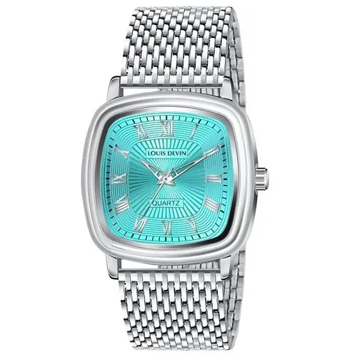 Blue Womens Stainless Steel Body Watch