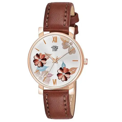 Multicolour Womens Leather Body Watch