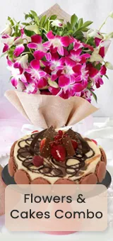Flower & Cakes Combo